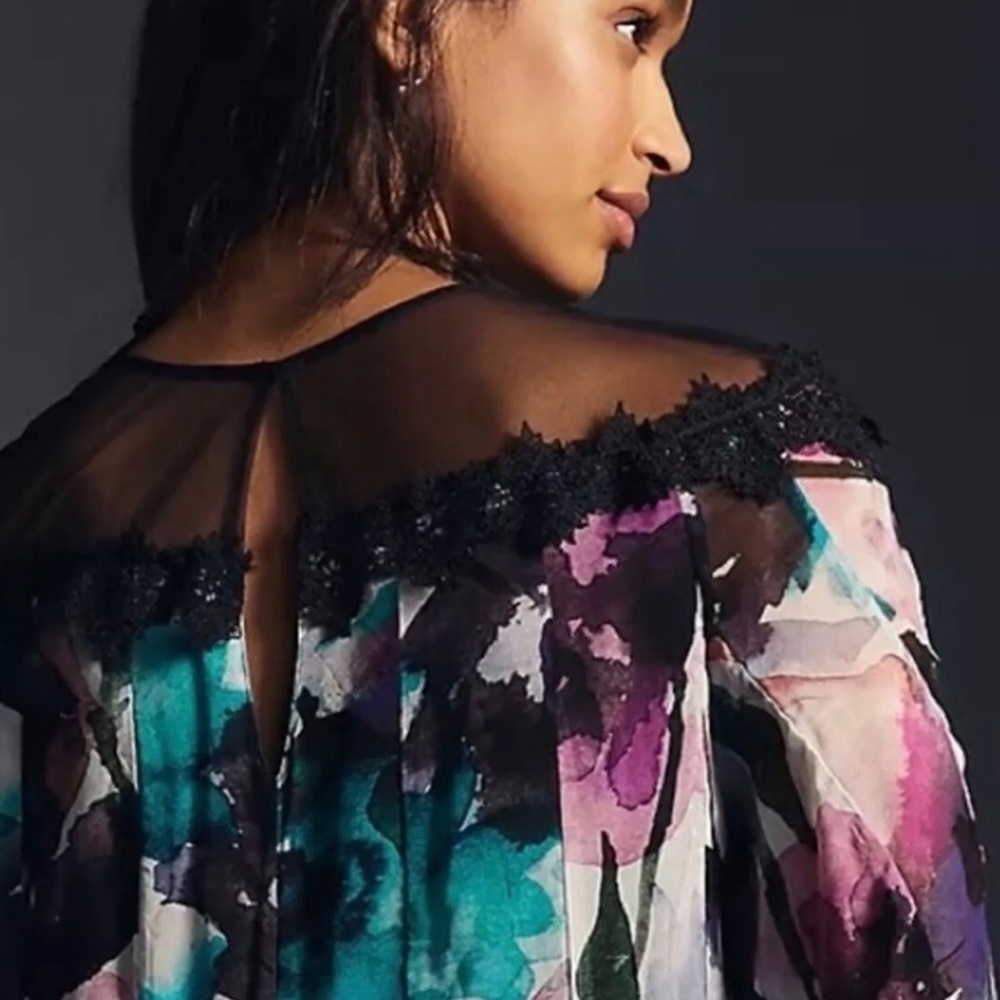 Anthropologie Flutter Sleeve Dress - Picture 6 of 7